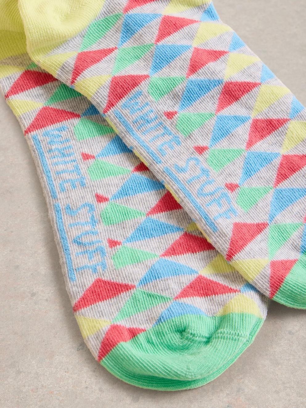 Geo Pop Ankle Sock