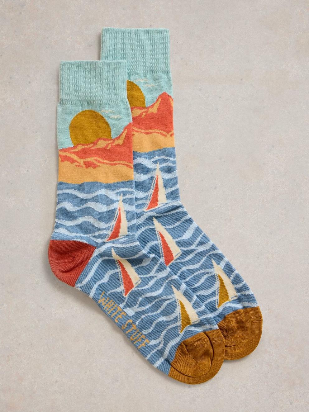 Sailing Scenic Ankle Sock