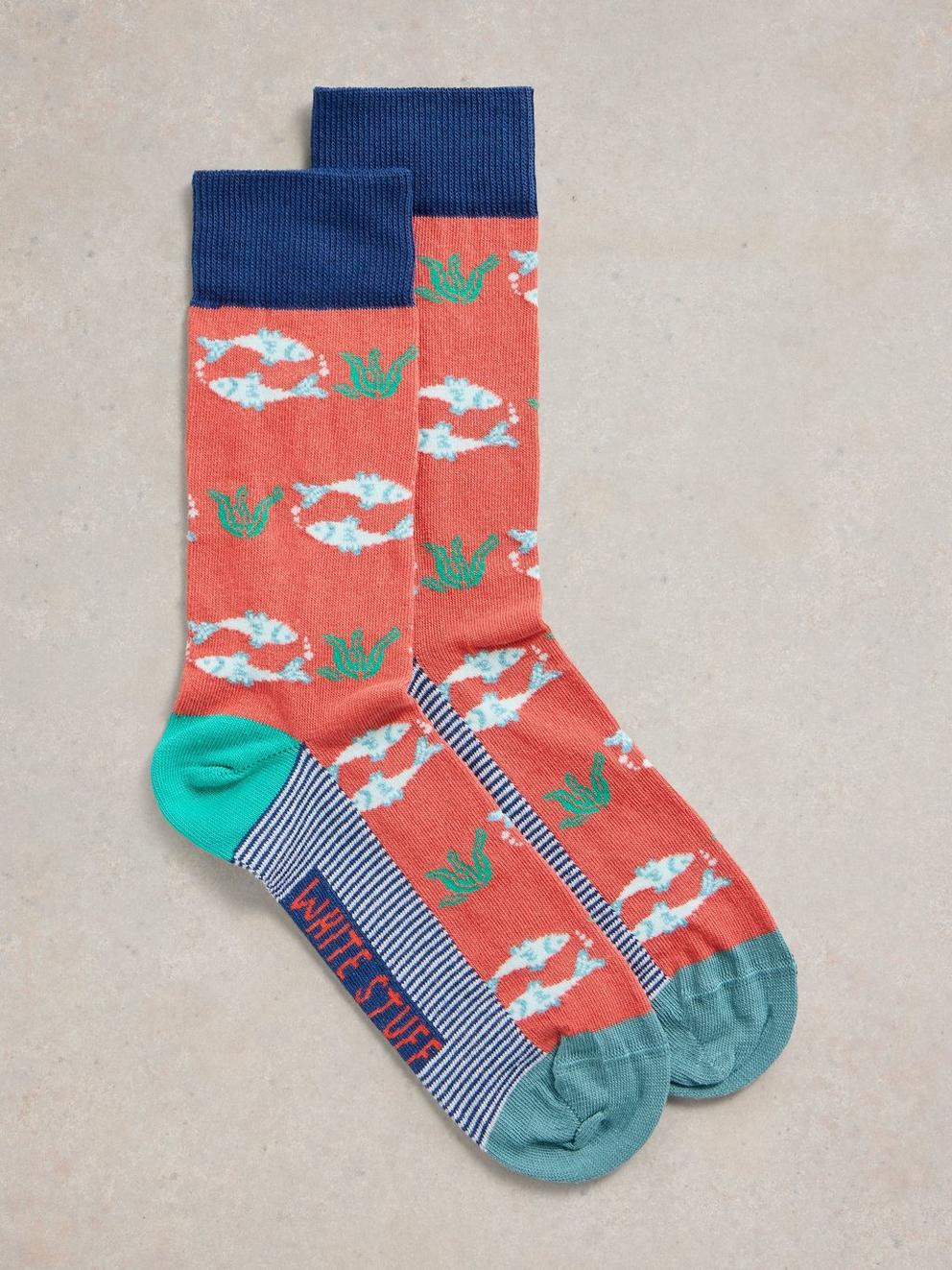 Swimming Fish Ankle Sock