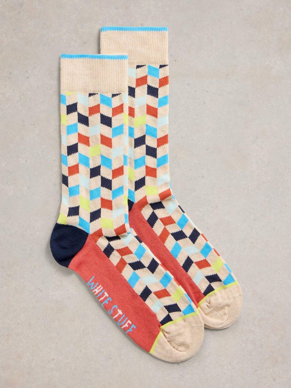 Geometric Ankle Sock