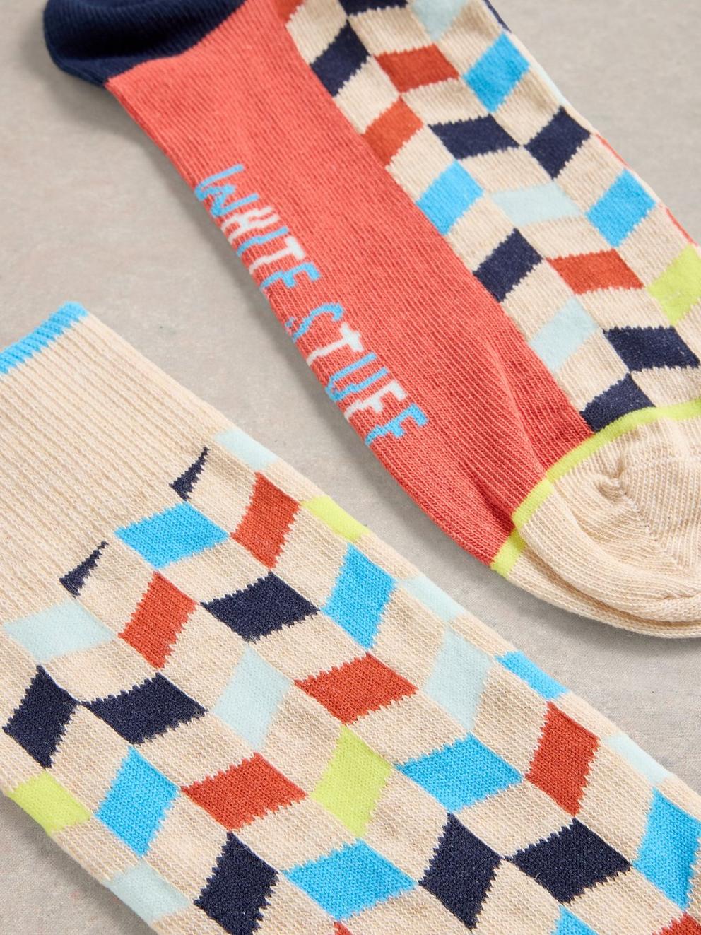 Geometric Ankle Sock