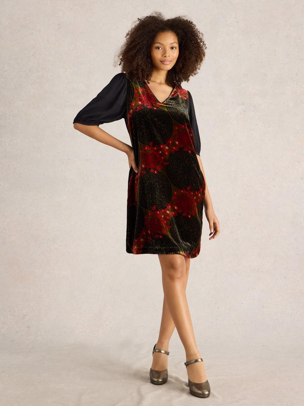 Cleo Velvet Mix Dress