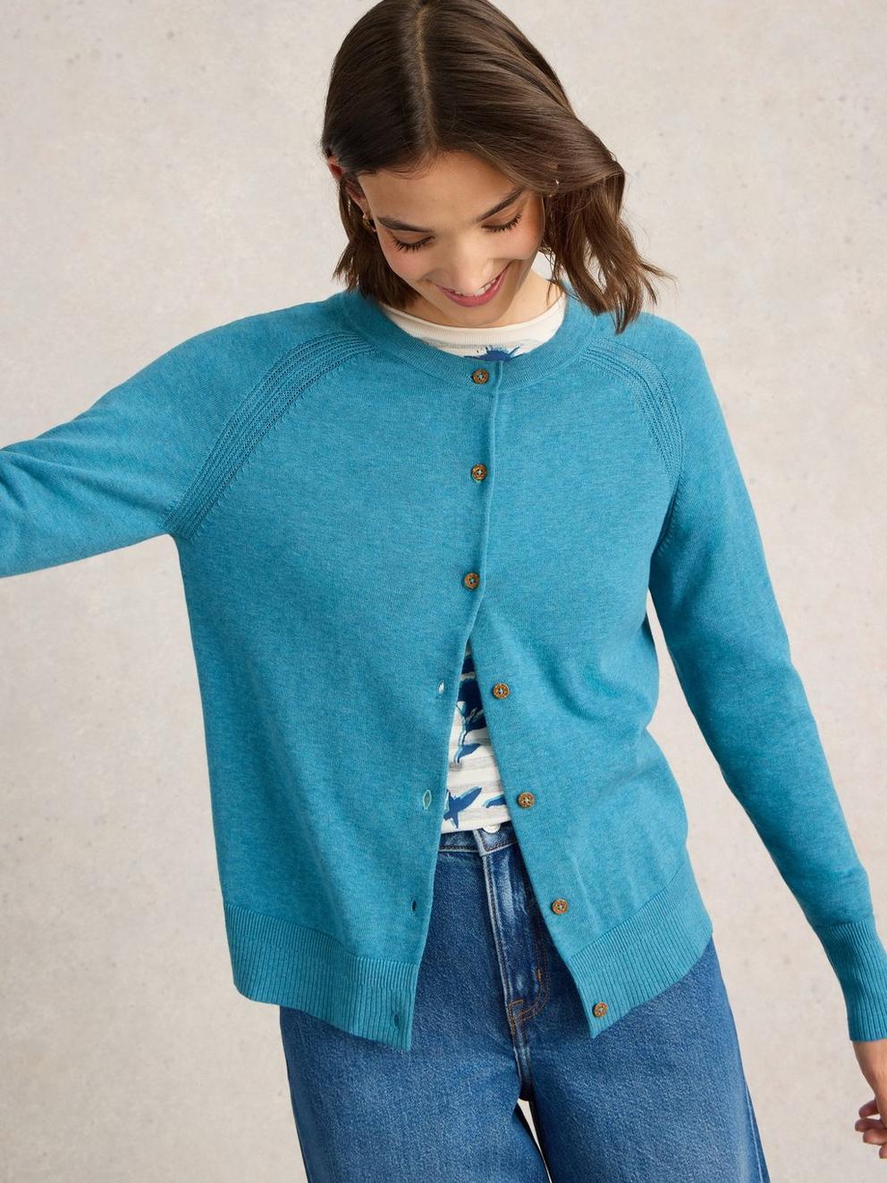 LULU CREW NECK CARDI