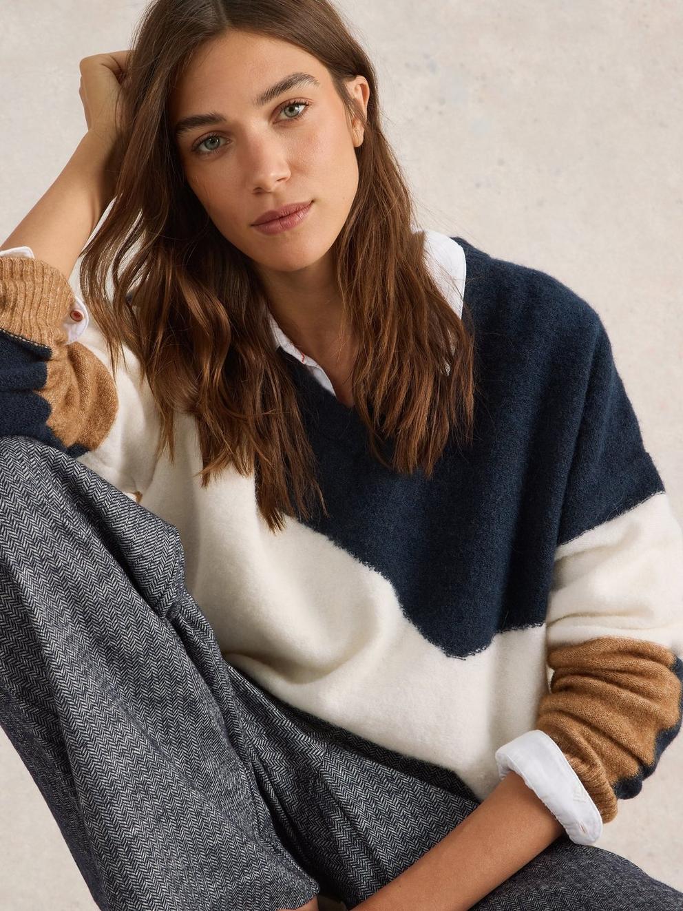 CERIE CHEVRON JUMPER