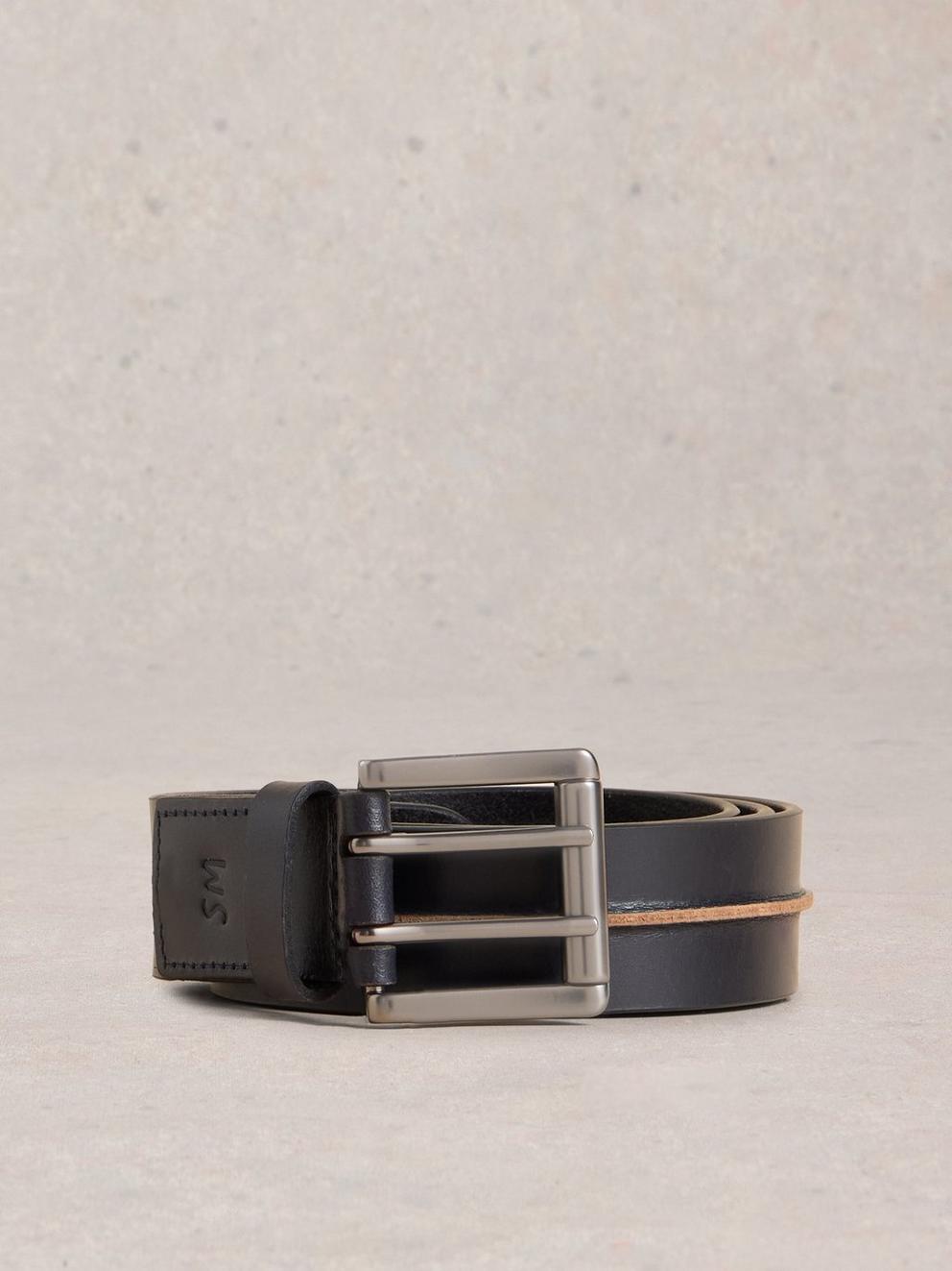 Raw Seam Leather Belt