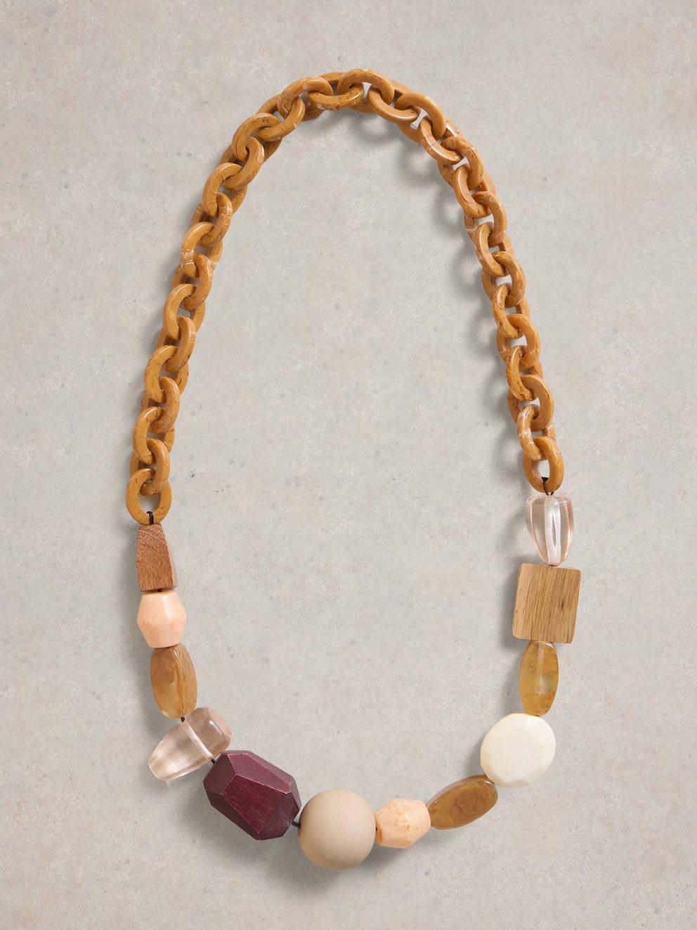 Amber Chunky Bead Necklace