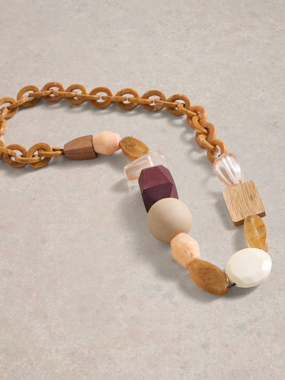 Amber Chunky Bead Necklace