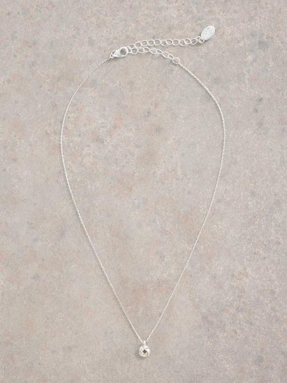 Knot Charm Fine Necklace
