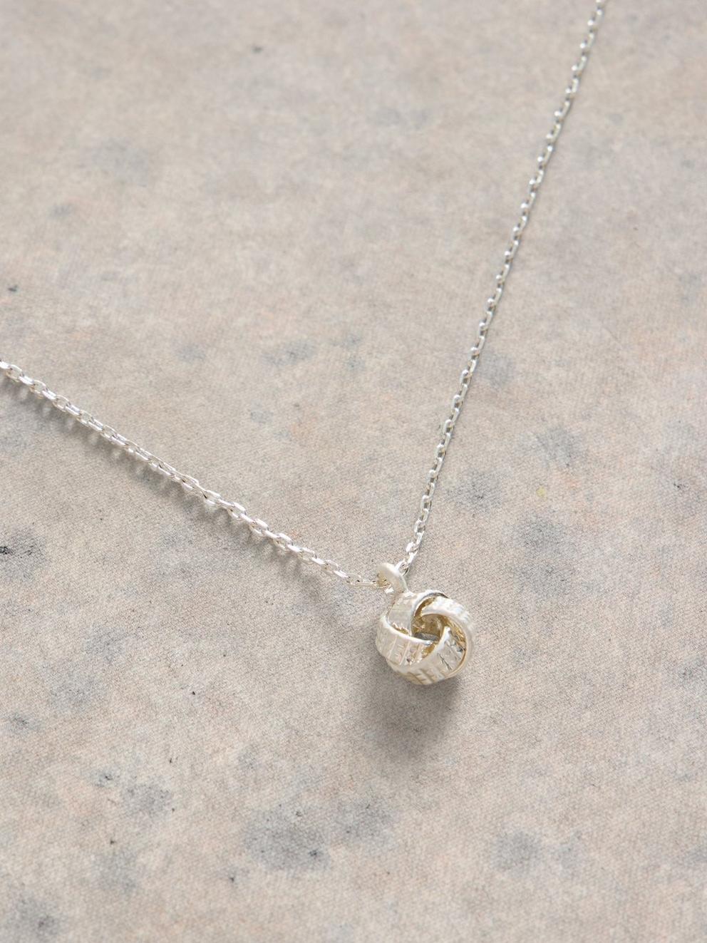 Knot Charm Fine Necklace