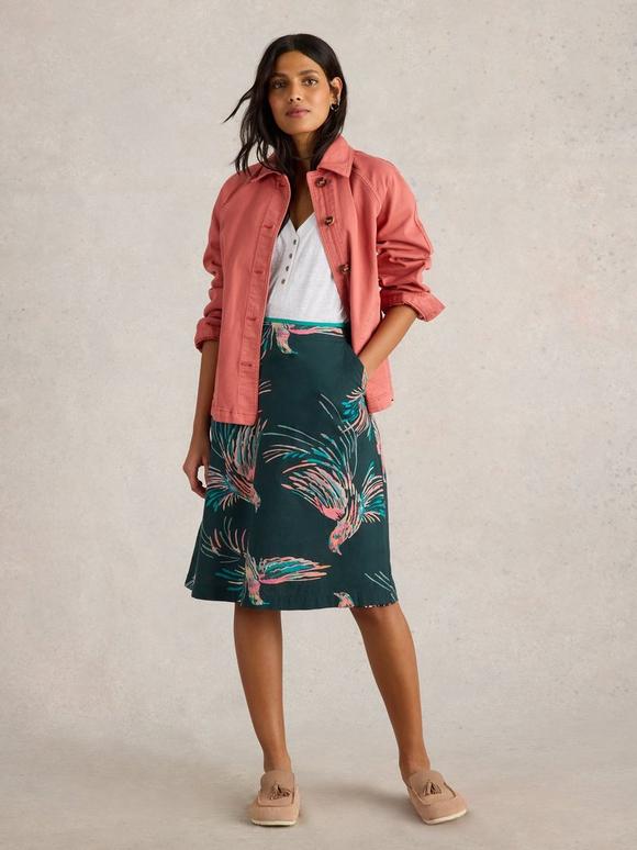 Nell Printed Reversible Skirt