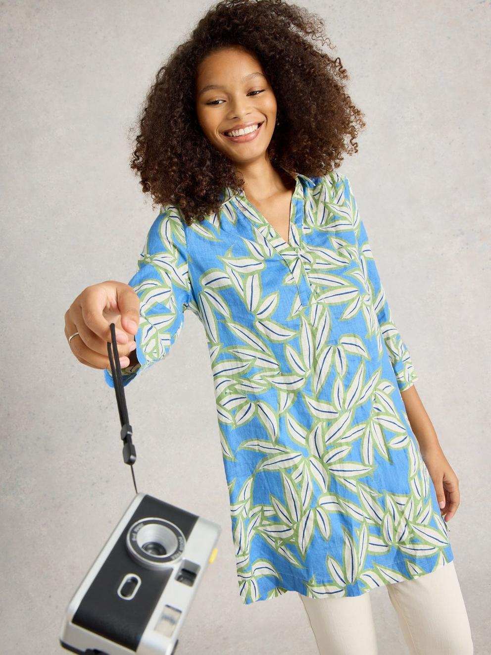 Blake Linen Collared Tunic