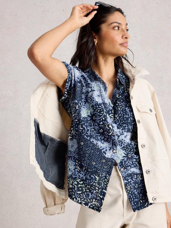 Ellie Organic Cotton Collared Shirt