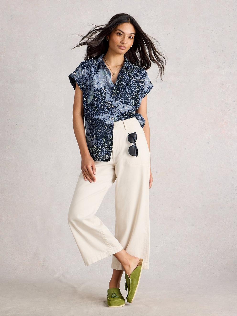 Ellie Organic Cotton Collared Shirt