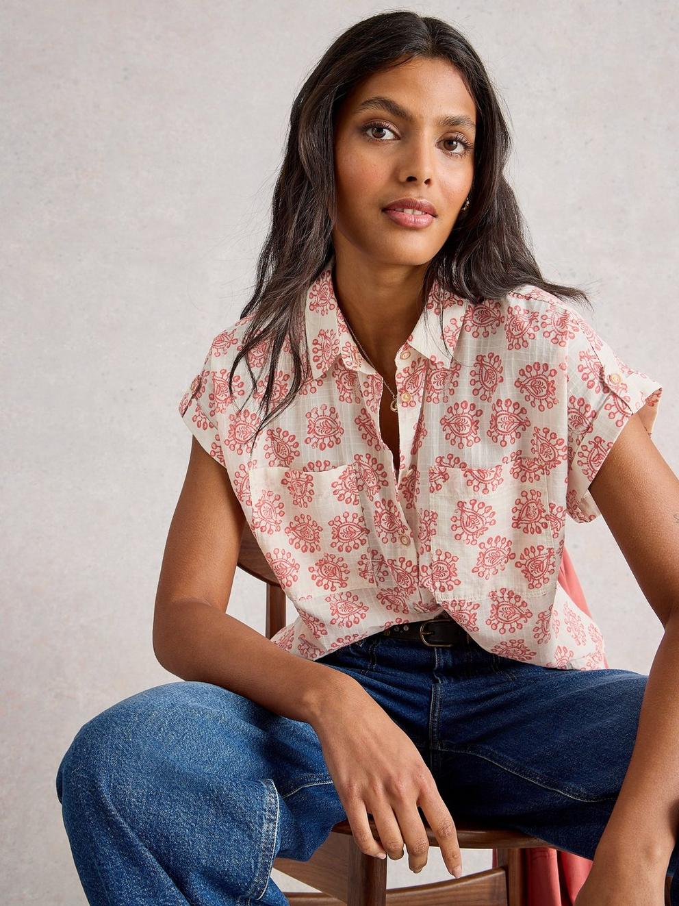 Ellie Organic Cotton Collared Shirt