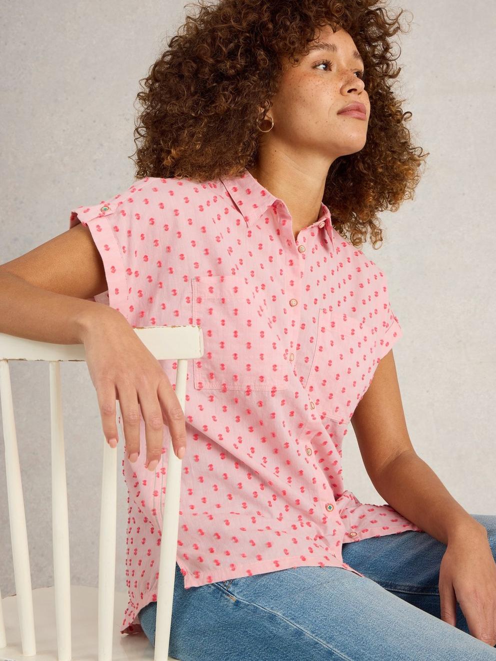 Ellie Organic Cotton Collared Shirt