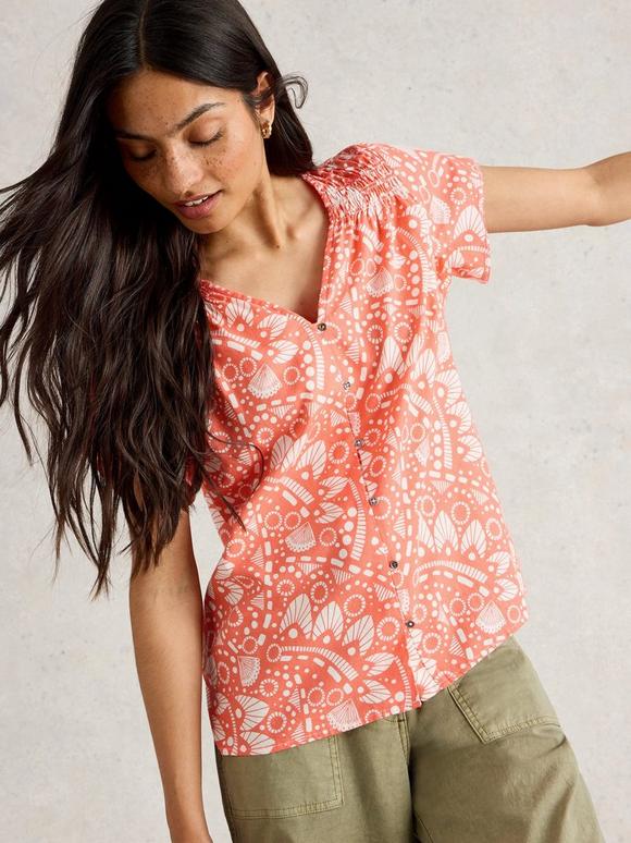 Rae V Neck Organic Cotton Top