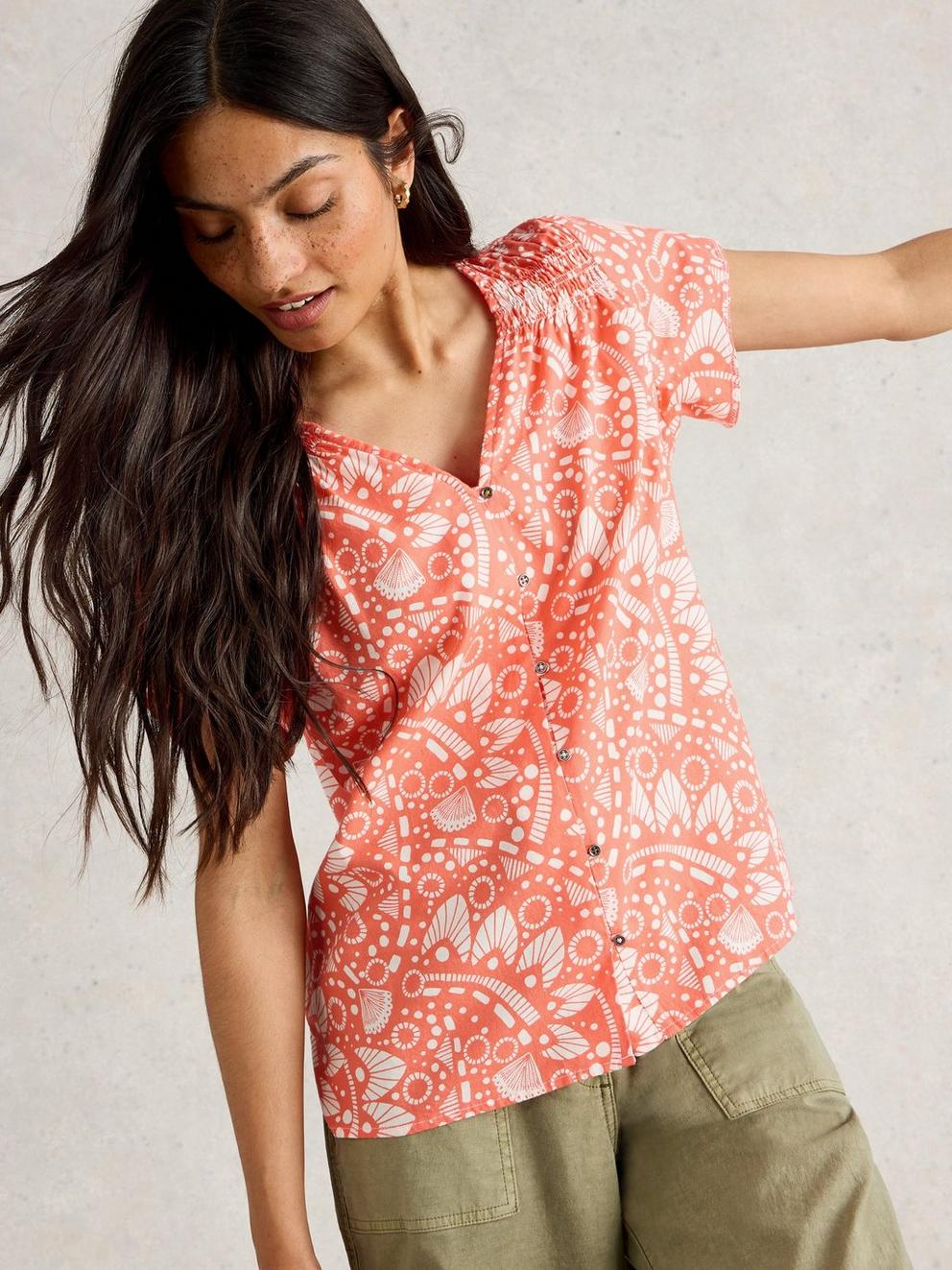 Rae V Neck Organic Cotton Top