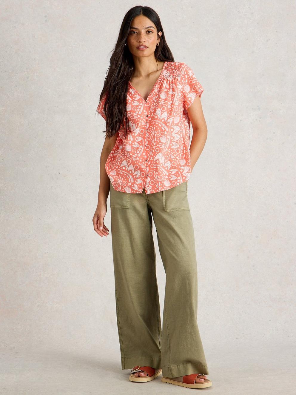 Rae V Neck Organic Cotton Top