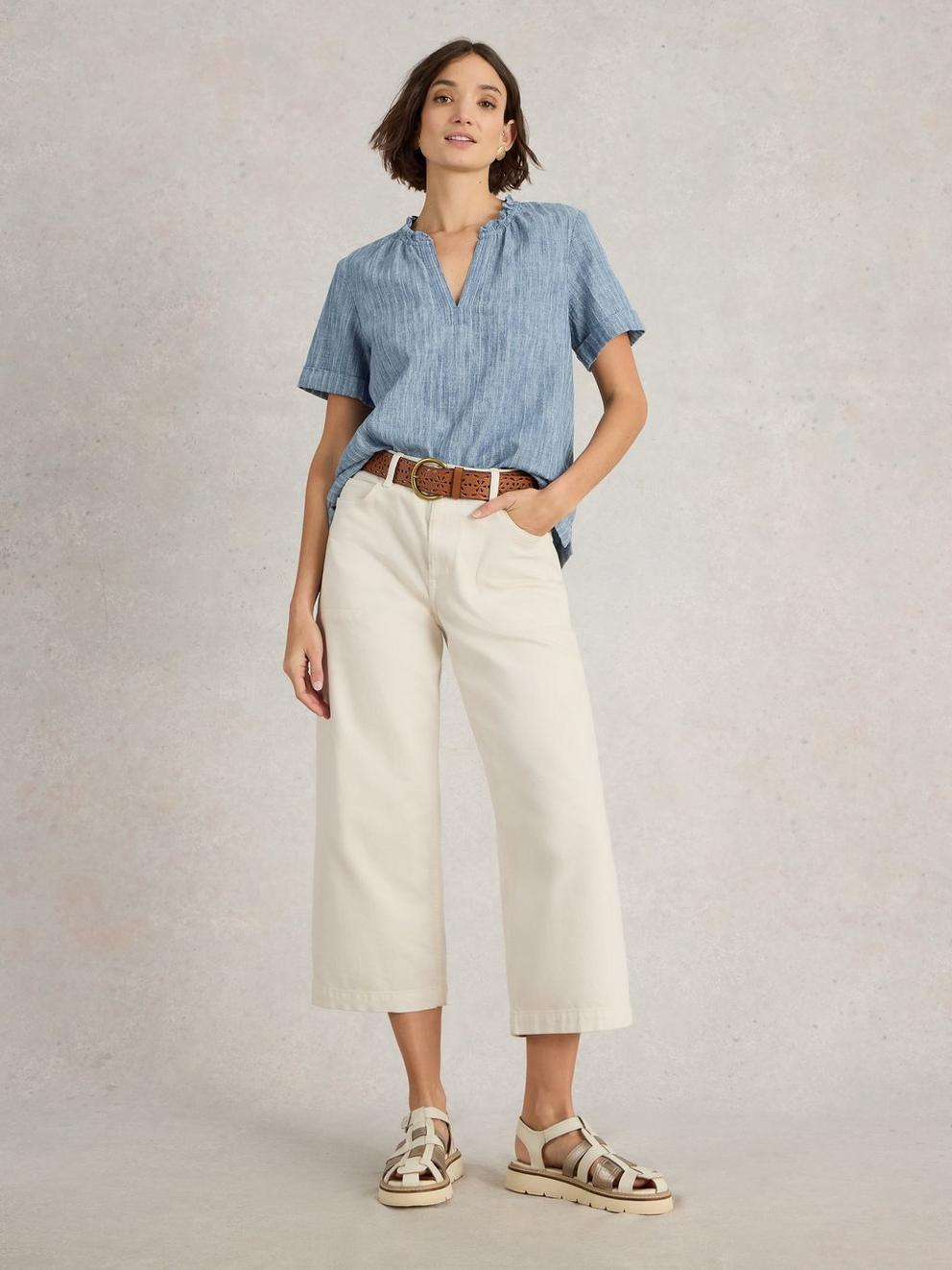 Teakie Stripe Top
