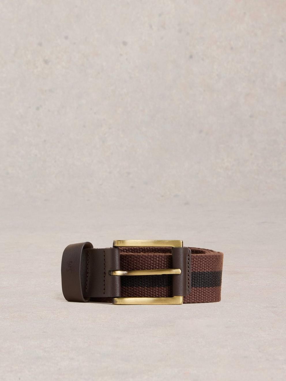 Striped Webbing Belt