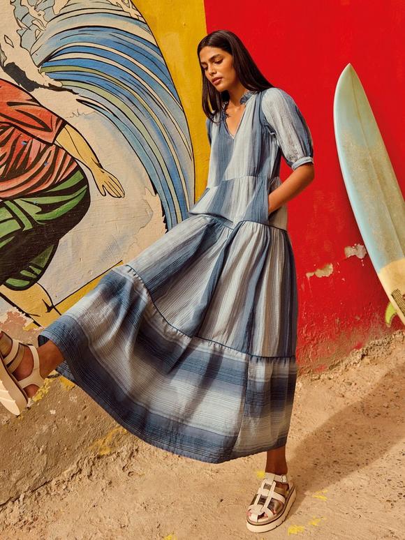Halle Stripe Maxi Dress