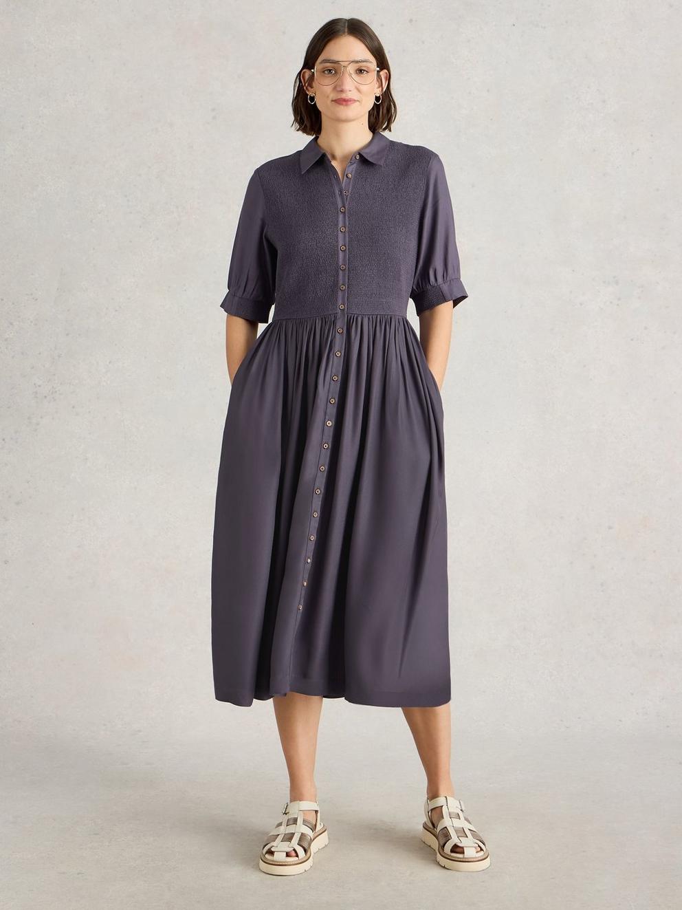 Valeria Shirred Dress