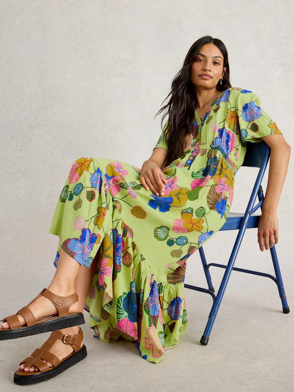 Phoebe V Neck Midi Dress