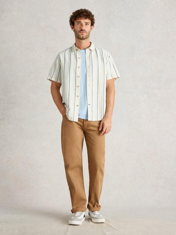 Keswick SS Stripe Linen Shirt