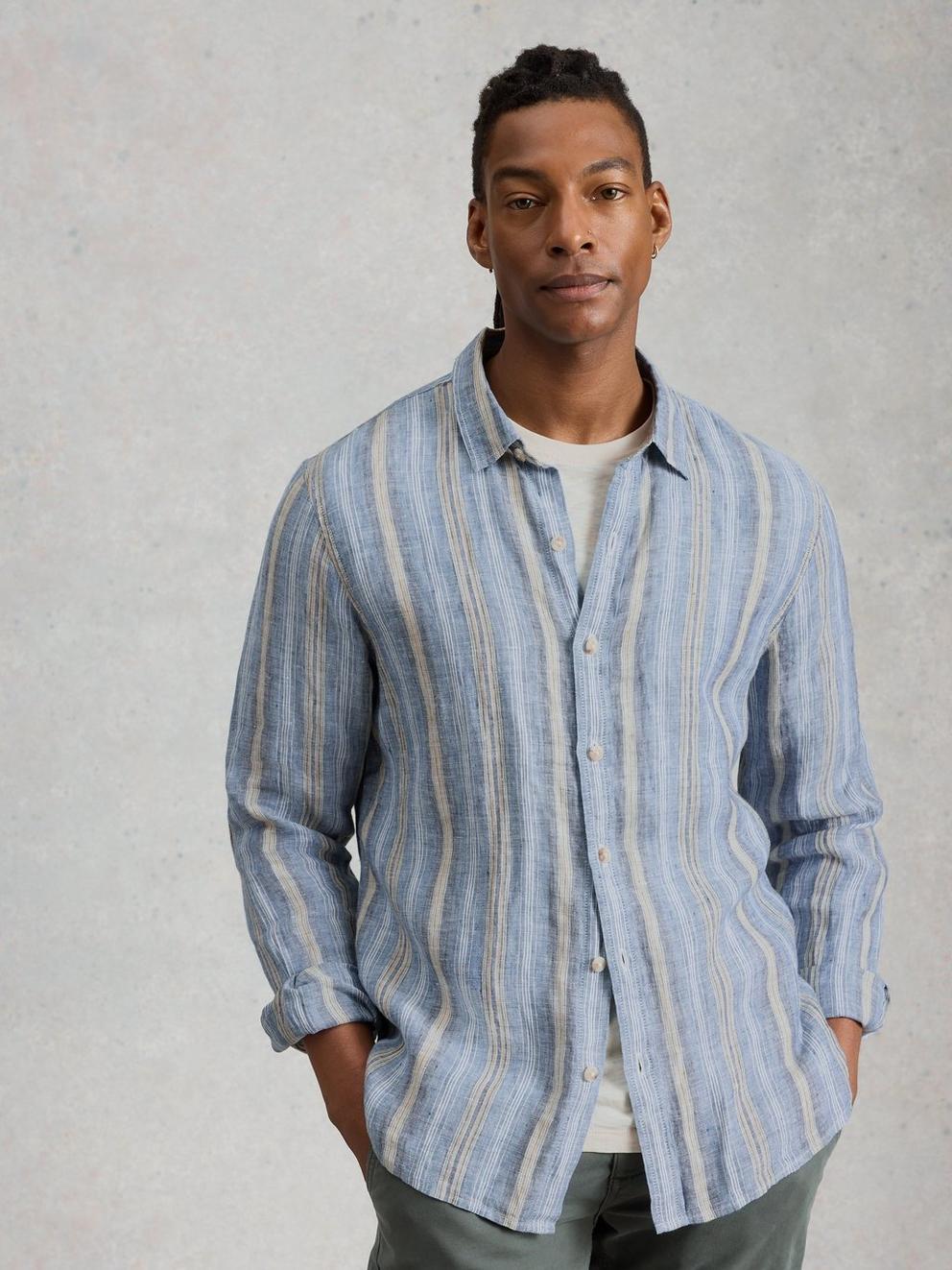 Keswick Stripe LS Linen Shirt