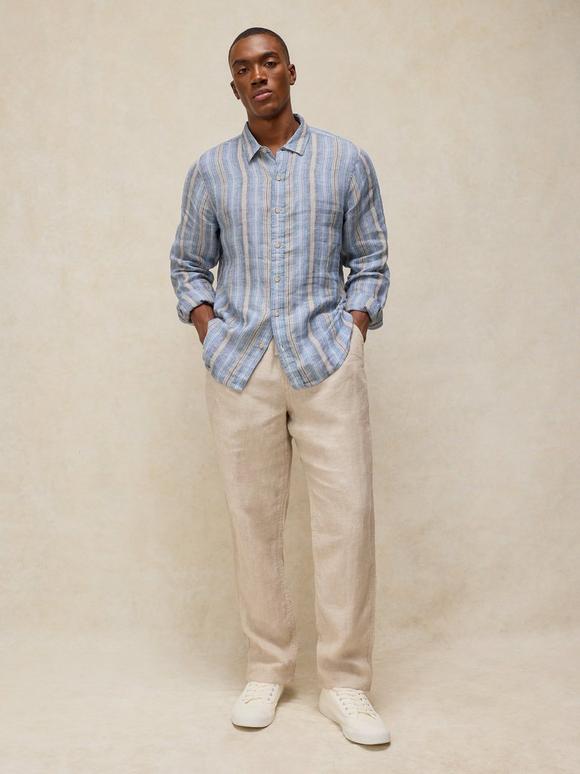 Keswick Stripe LS Linen Shirt