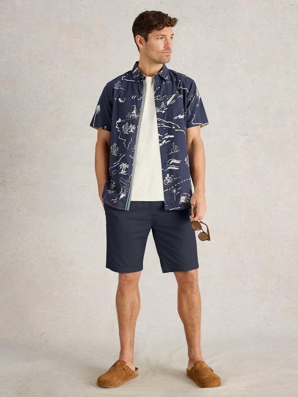 Finsbury Map Printed Shirt