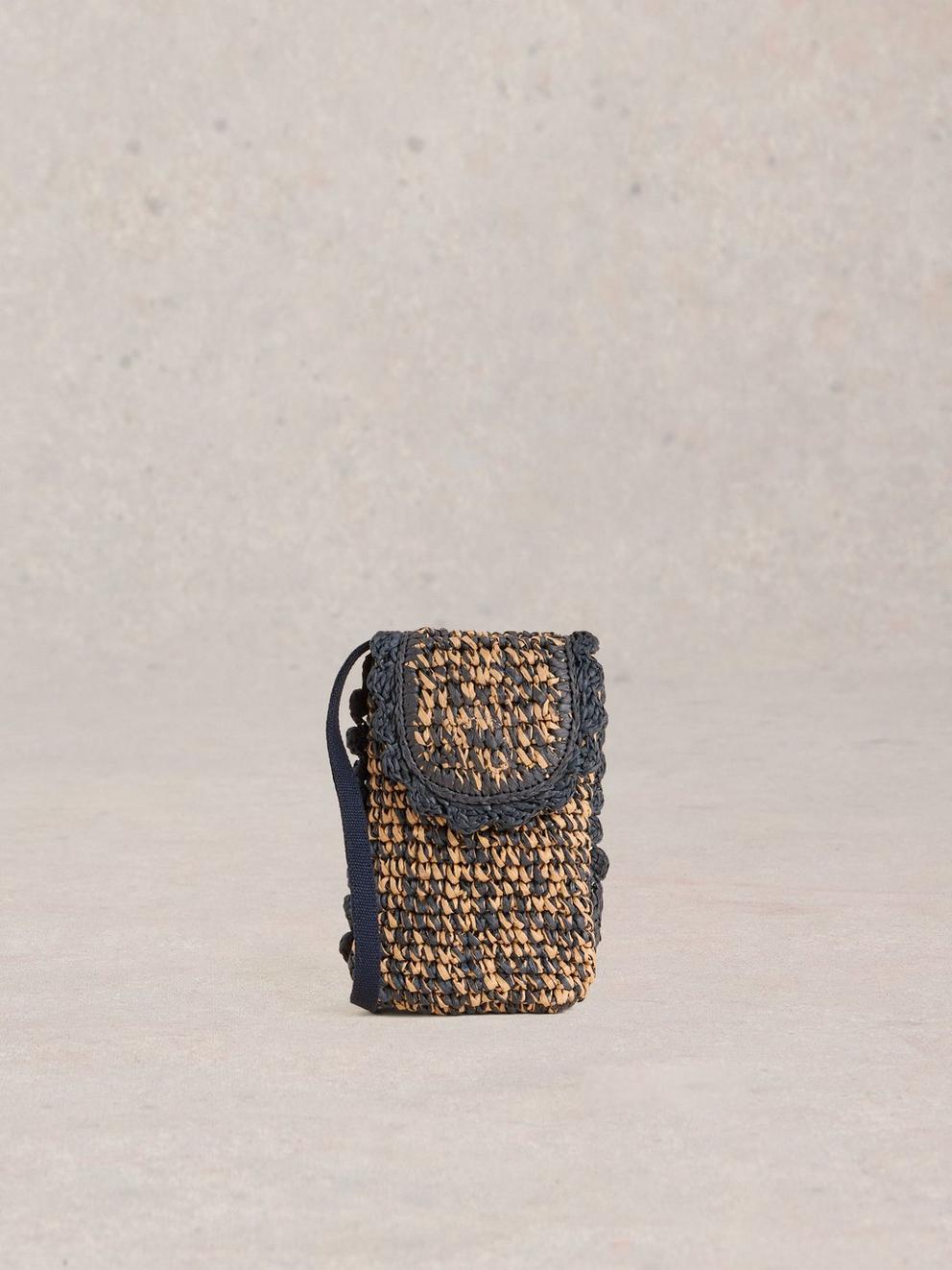 Coco Raffia Phone Bag