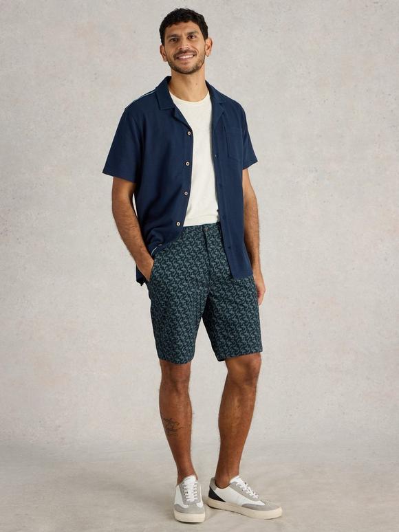 Fish Printed Chino Short