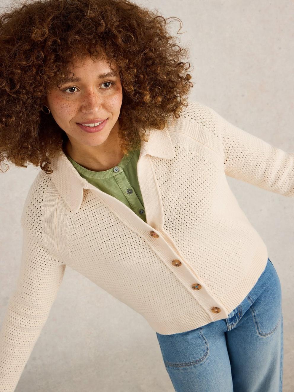 CHATERLY COLLAR CARDI
