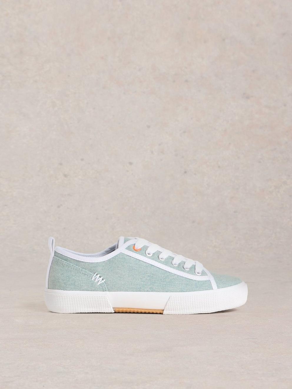 Pippa Canvas Lace Up Trainers