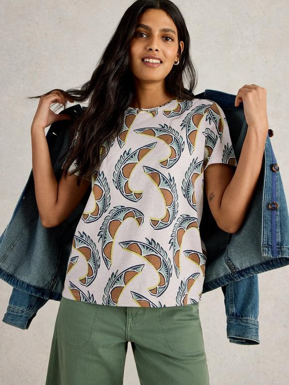 ABBIE SHORT SLEEVE CREW NECK TEE