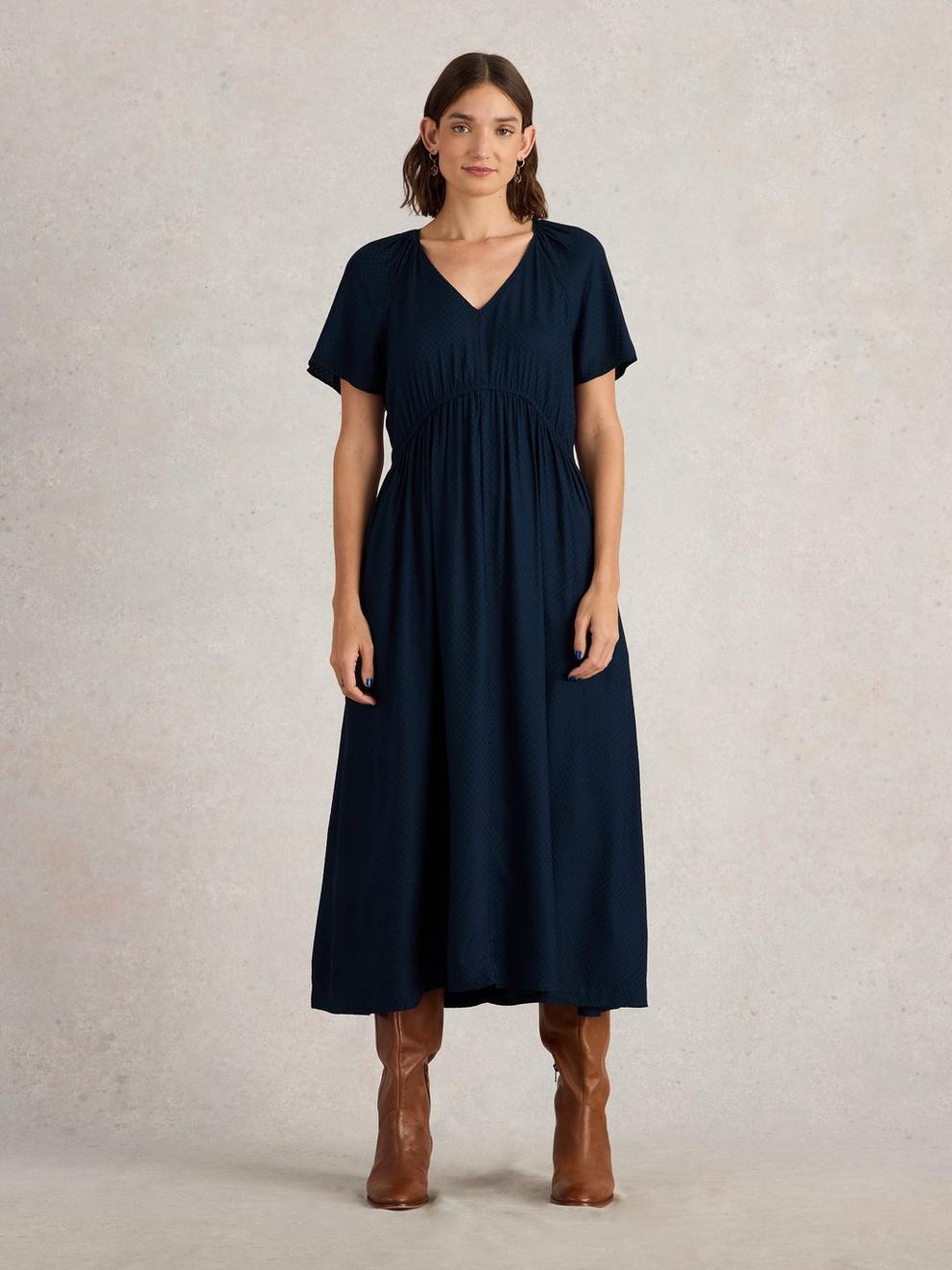 Imogen Short Sleeve Midi Dress