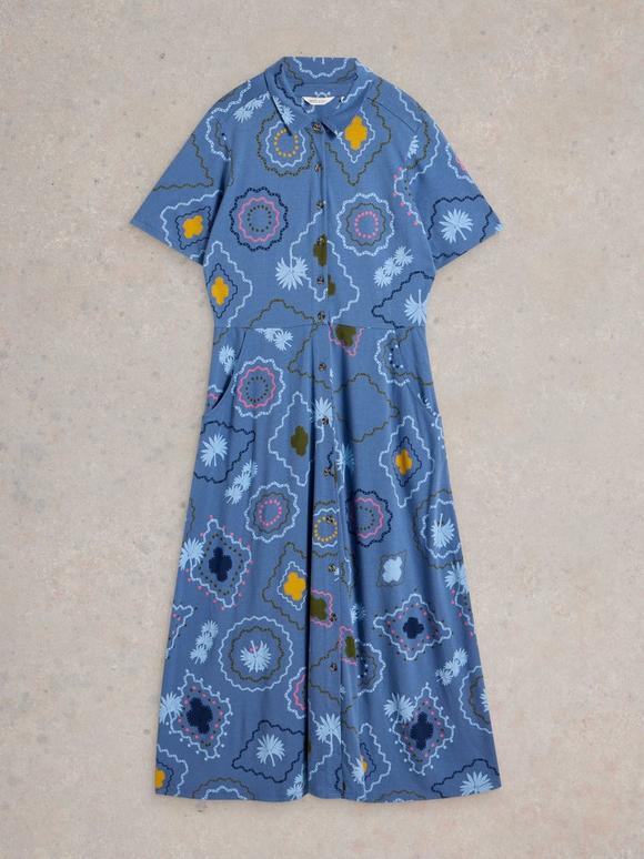 Pia Jersey Shirt Dress