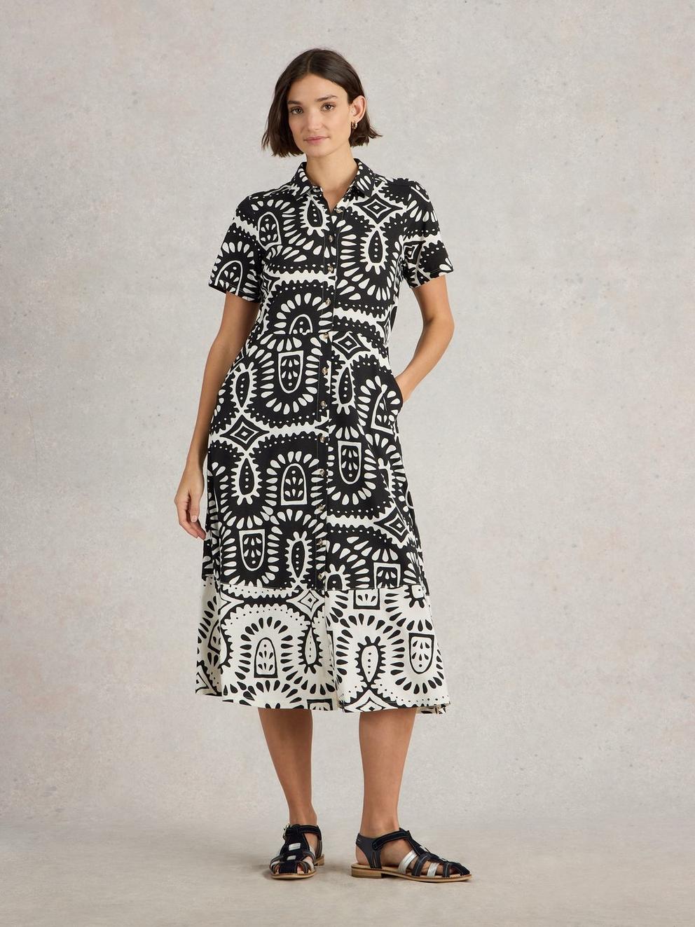 Rua Jersey Midi Shirt Dress