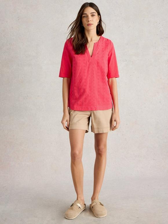 WEAVER NOTCH NECK TOP