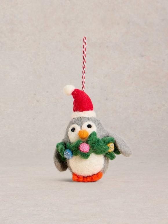 Wreath Penguin Hanging Dec