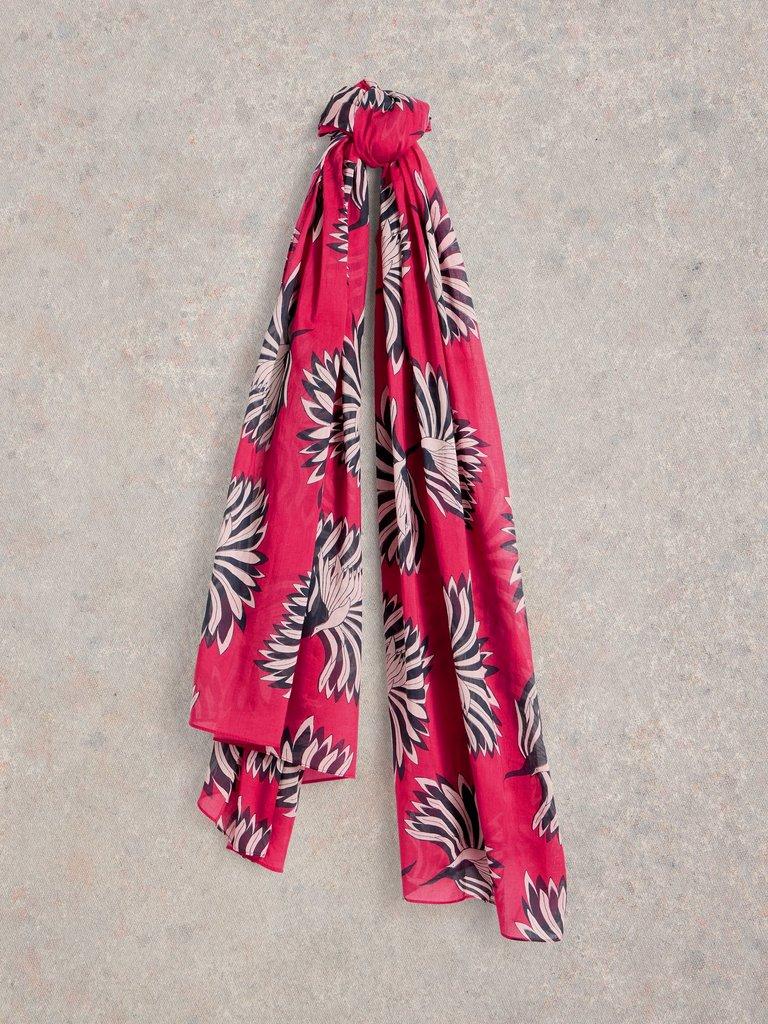 Cherry Blossom Scarf in BLUE MULTI | White Stuff