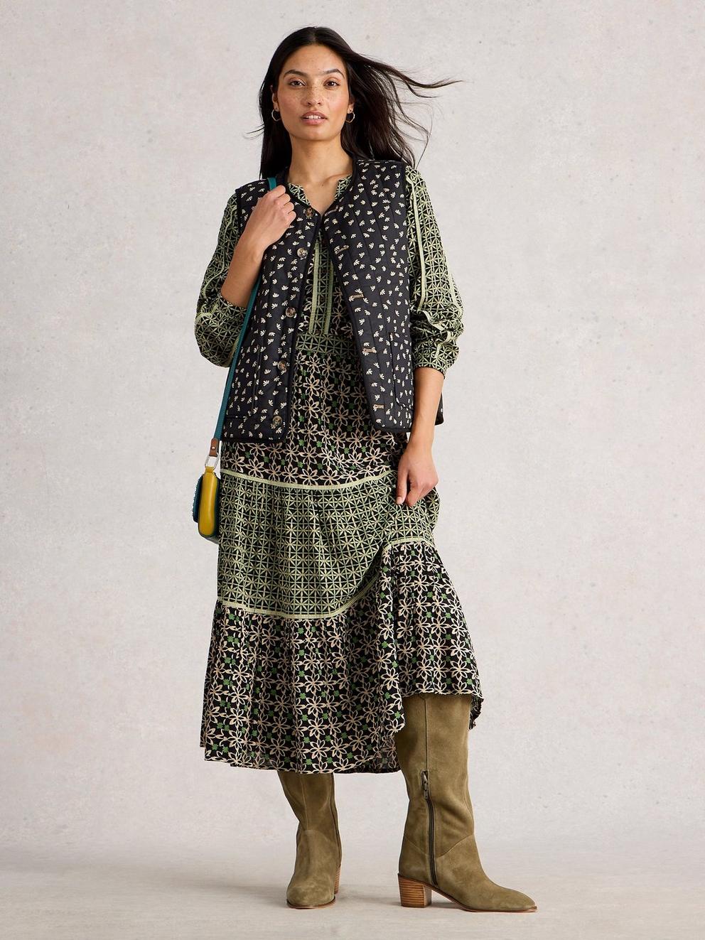 Mabel Mixed Printed Skirt