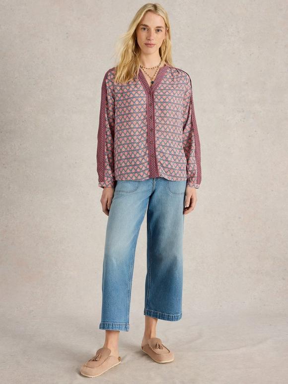 Mabel Mixed Printed Top