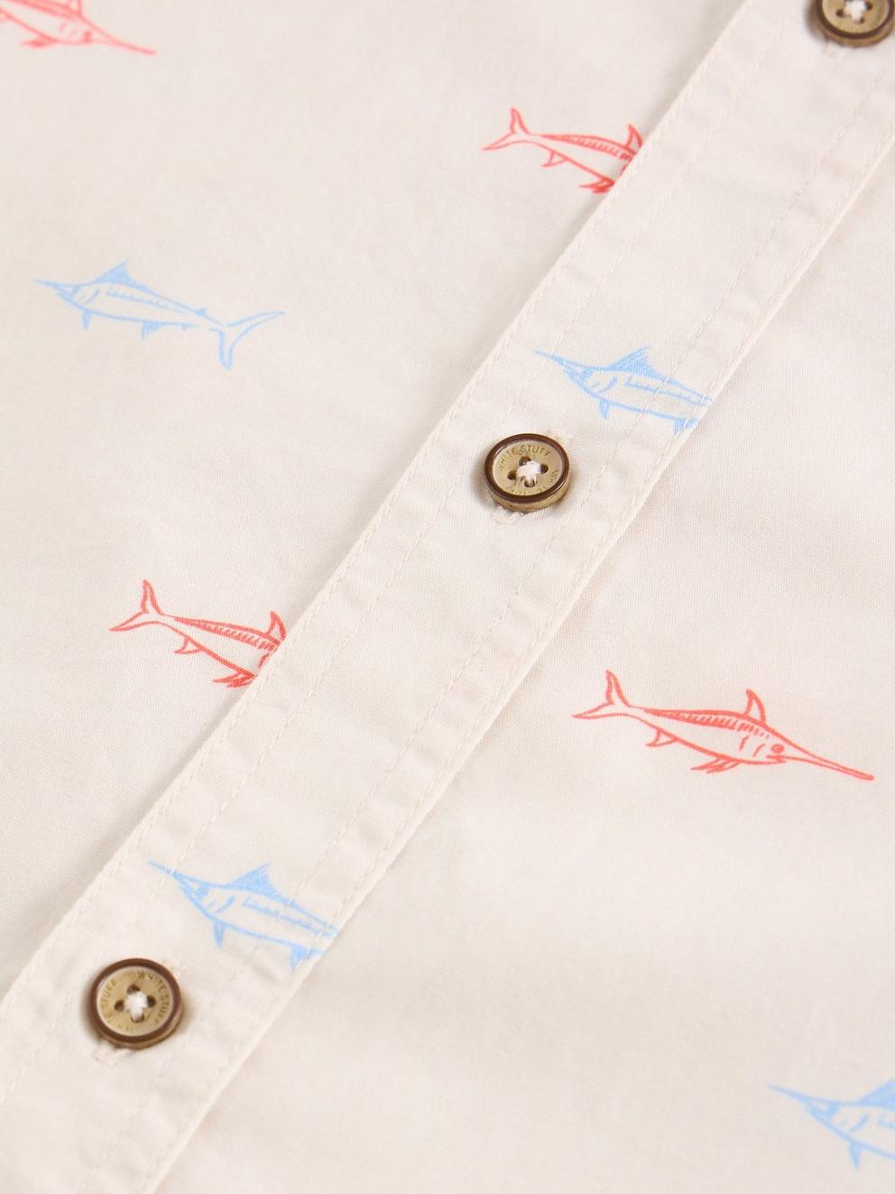 Finsbury Fish Printed Shirt
