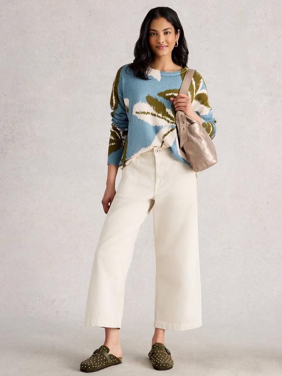 OLIVE PRINT JUMPER