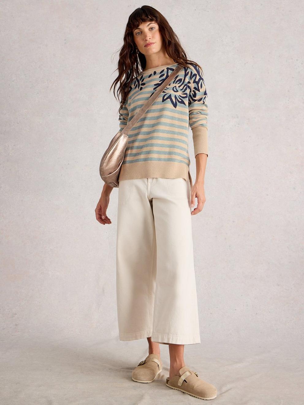 OLIVE PRINT JUMPER