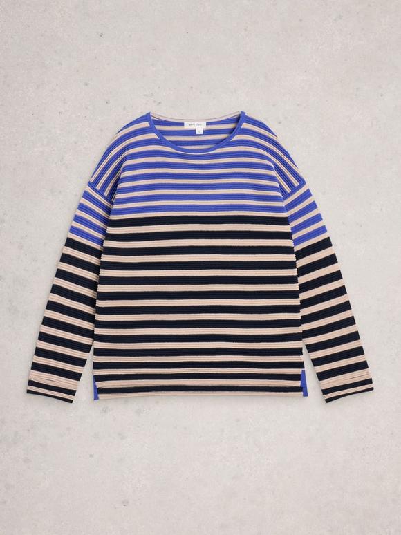 JANA STRIPED CREW NECK JUMPER