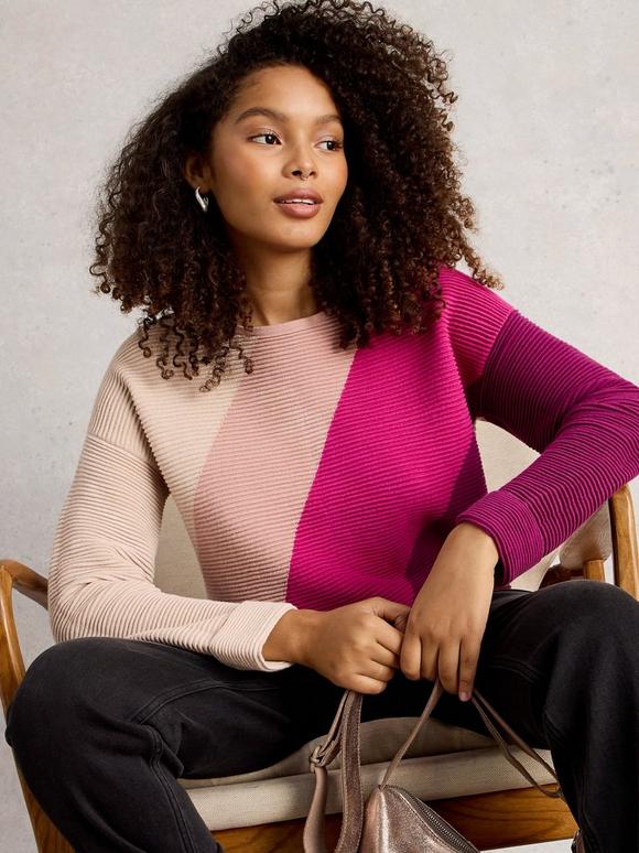 JANA COL BLOCK JUMPER