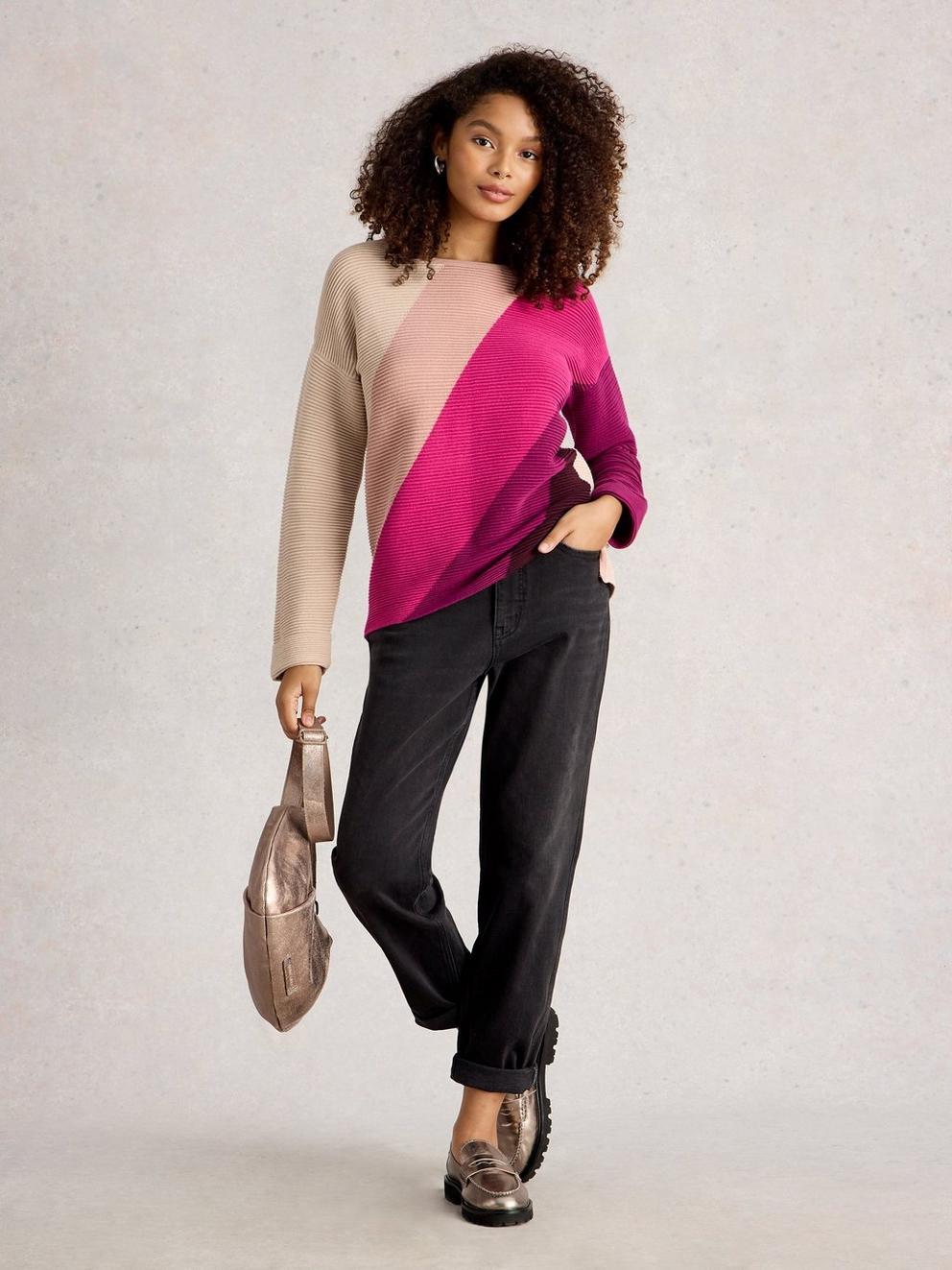 JANA COL BLOCK JUMPER